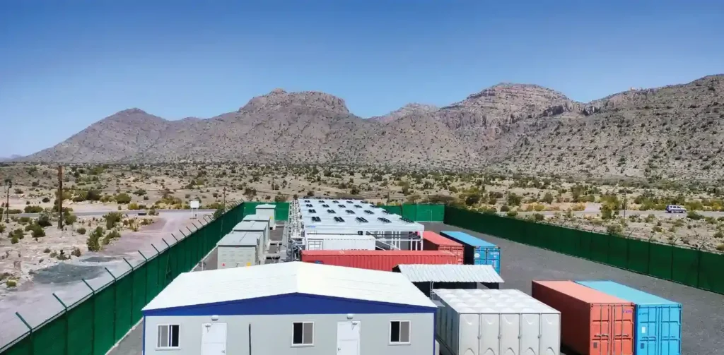 Jabal Akhdar data centre compound below the mountains