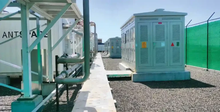 Package substation beside the Jabal Akhdar data halls