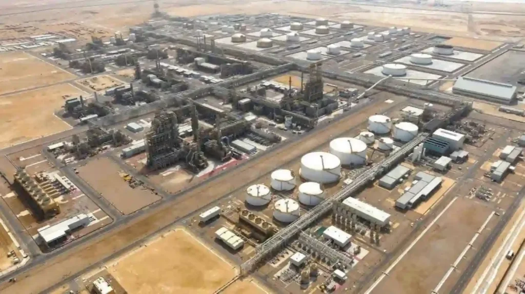 Aerial view of the Orpic processing plant