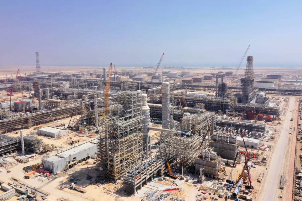 Duqm Refinery under construction, seen from above